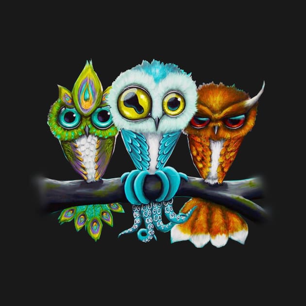 three owl by Artelies202