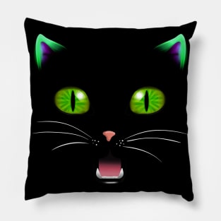 Black Cat Pillow