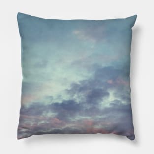 Pink and Blue Summer Sunset Pillow