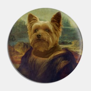 Mona Lisa Yorkshire - Gioconda Yorkshire - Pet Gift Pin