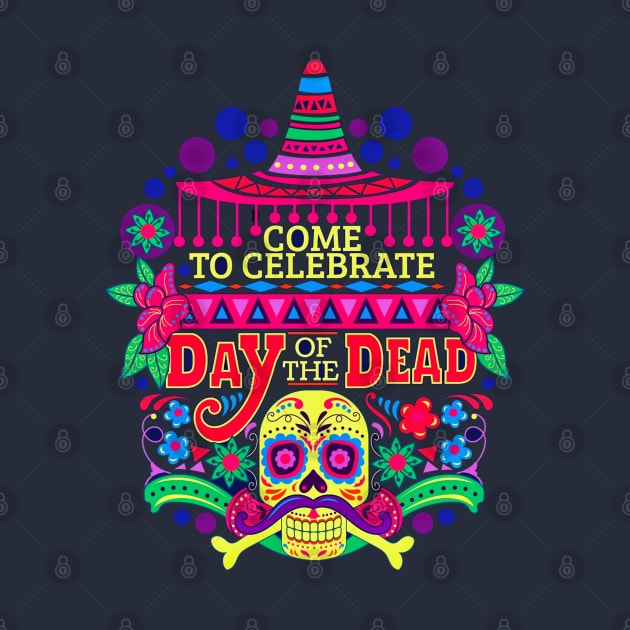 Day of the Dead Sugar Skull for Mexican Celebration by TheSkullArmy