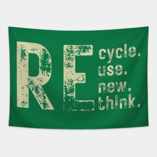 Recycle Reuse Renew Rethink Tapestry