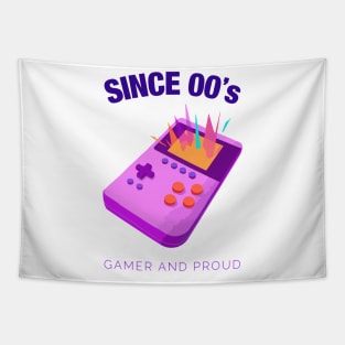 Since 2000s Gamer and Proud - Gamer gift - Retro Videogame Tapestry