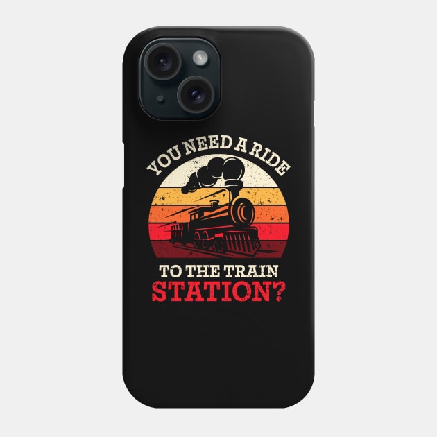 You Need a Ride to the Train Station Phone Case by Aratack Kinder