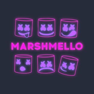 Marshmello Neon Smile / Synthwave Dream T-Shirt