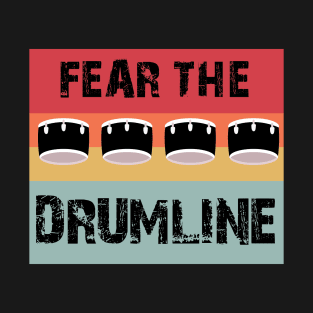 Retro Vintage Drum and Drums Design Drummer Drumming Band T-Shirt