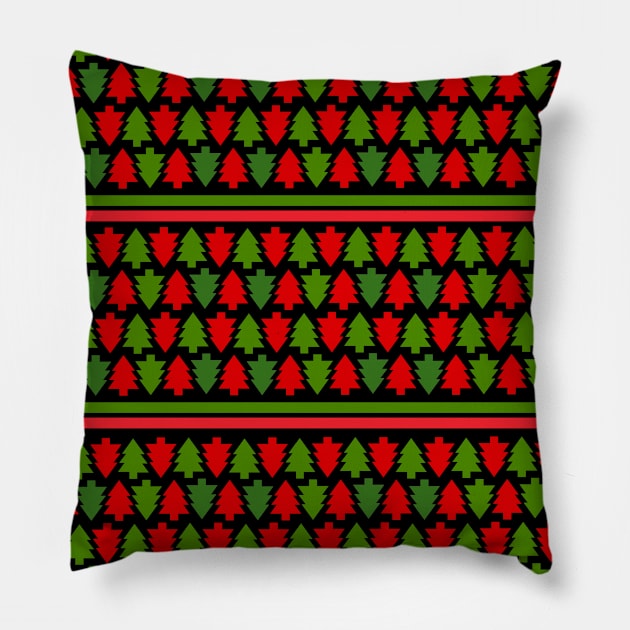 Christmas Pattern Pillow by SartorisArt1