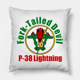 Fork-Tailed Devil P-38 Lightning Pillow