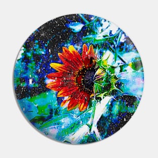 Homage VanGogh Sunflowers and Starry Night In One Pin