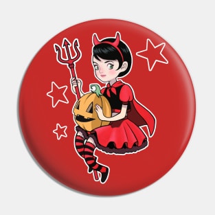 Little Devil Girl Pin