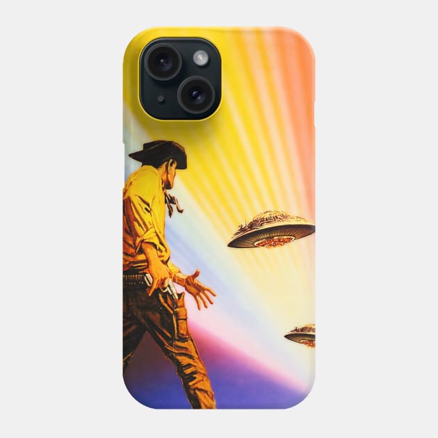 Cowboys VS Aliens Phone Case by Lost in Time