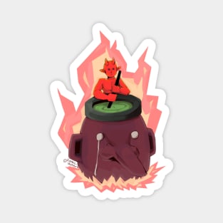 Cauldron Head Magnet