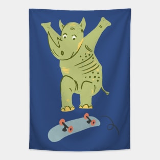 Rhino Skater Tapestry
