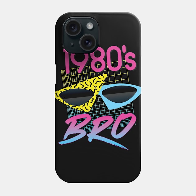 1980's Bro Retro Memphis Sunglasses Phone Case by andzoo