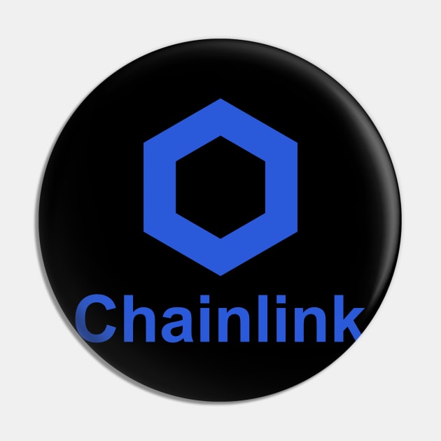 Chainlink Crypto Link Pin by BitcoinSweatshirts