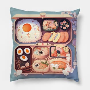 Bento box art Pillow