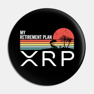 Vintage Ripple XRP Coin My Retirement Plan Crypto Token Cryptocurrency Wallet HODL Birthday Gift For Men Women Pin