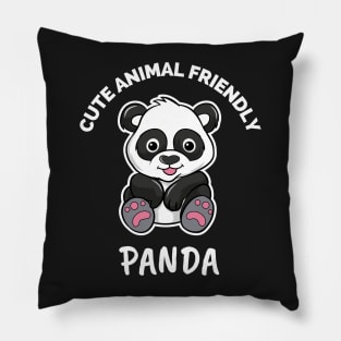 Cute Animal Friendly Panda - Gift Ideas For Animal and Panda Lovers - Gift For Boys, Girls, Dad, Mom, Friend, Panda lovers - Panda Lover Funny Pillow