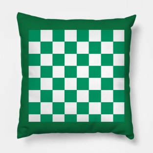 Celtic Green and White Pillow