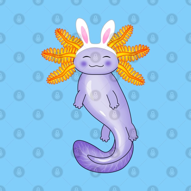 Happy Easter Axolotl by Purrfect