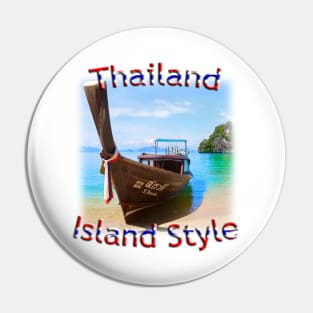 Thailand Island Style long boat Pin