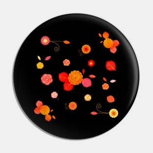 Colorful Floral Pin