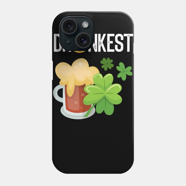 Drunkest Funny St. Patrick's Day Gift Phone Case by BadDesignCo