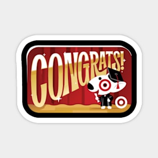 Happy Graduation Bullseye Team Member Magnet