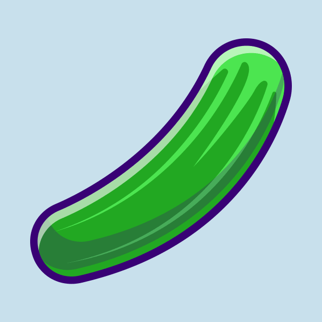 Cucumber vegetable Cartoon by Catalyst Labs