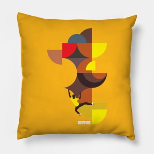 indoor abstract climb Pillow