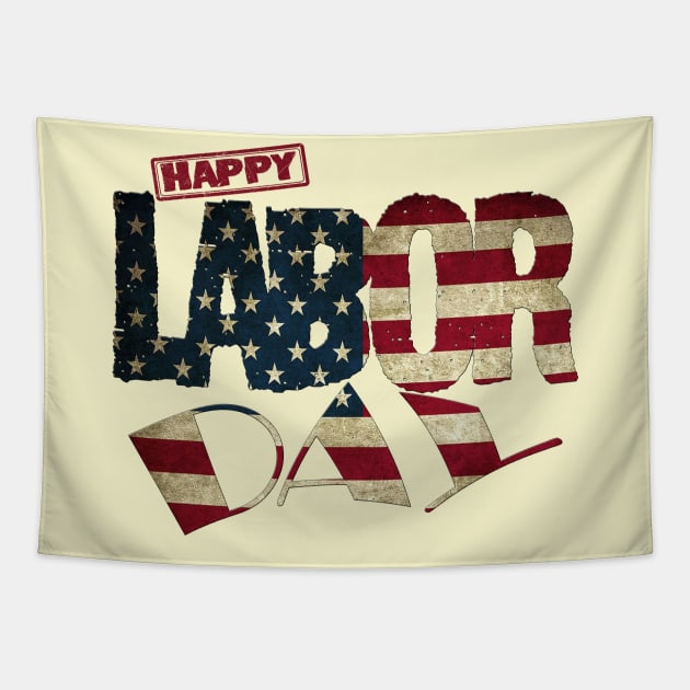 Happy labor day 2020 t shirt Tapestry by Hilly Yasir