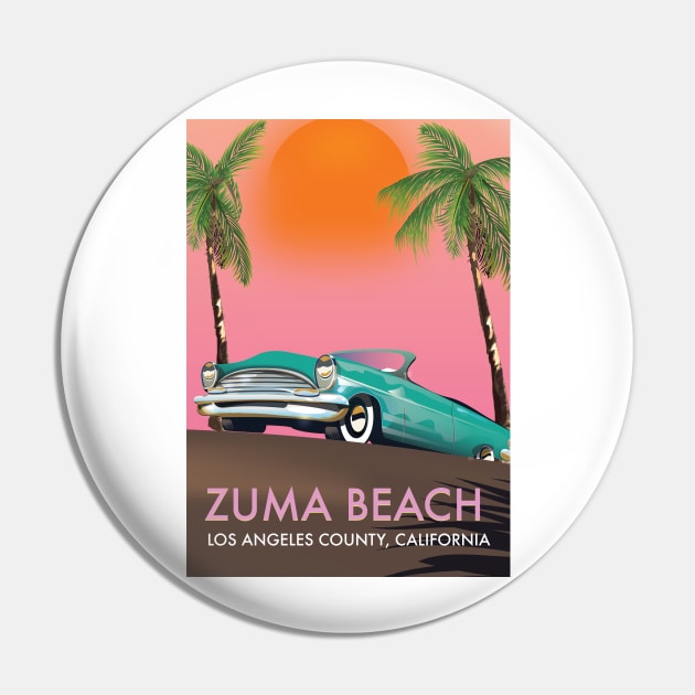 Zuma Beach Los Angeles County California Pin by nickemporium1