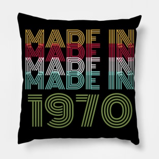 50th Birthday Celebration Gift Retro Vintage Pillow