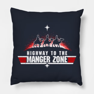 Highway To The Manger Zone Pillow