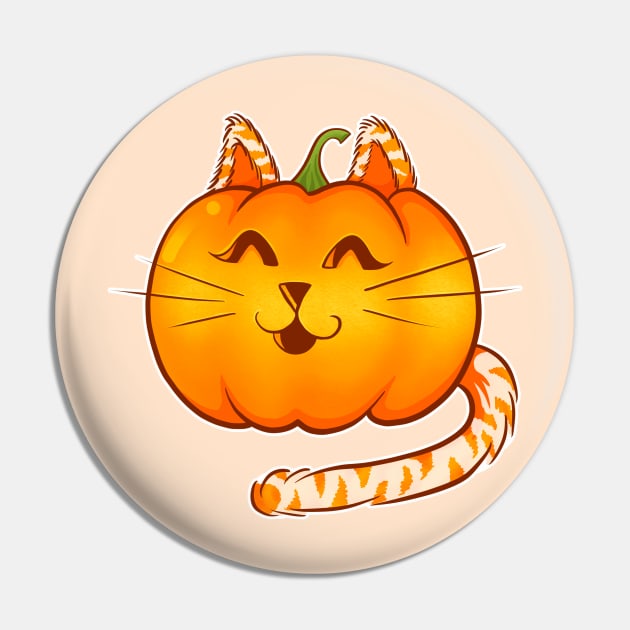 Pumpkin Kitty Pin by Leonie Jonk