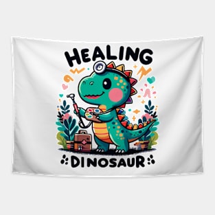 Caring Dino Healer: Little Medic Adventure Tapestry