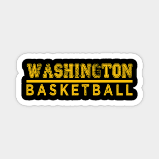 Awesome Basketball Washington Proud Name Vintage Beautiful Team Magnet