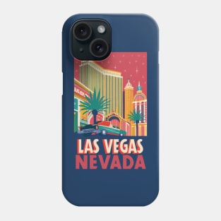 A Vintage Travel Poster of Las Vegas - Nevada - US Phone Case