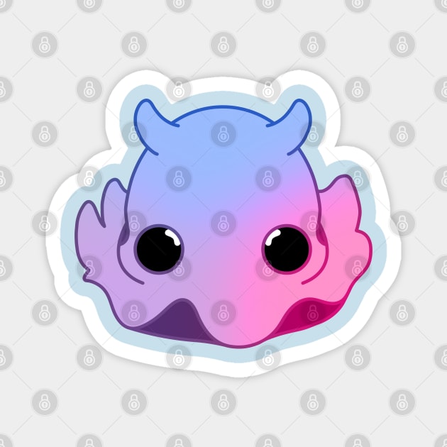 Pink, Purple and Blue Baby Octopus Magnet by T-RAZR