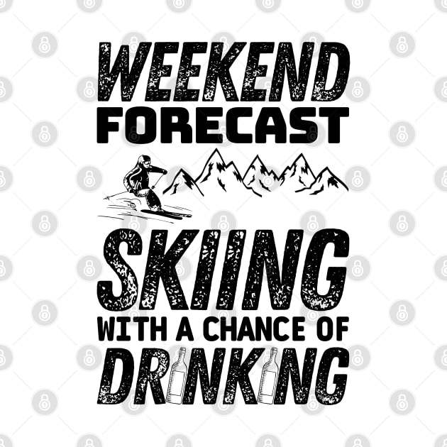 Weekend forecast skiing with a chance of drinking - Winter skiing by Rubi16