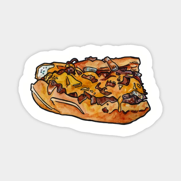 Philadelphia Cheesesteak Magnet by JenTheTracy