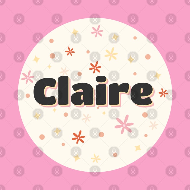 Claire name cute design by BrightLightArts