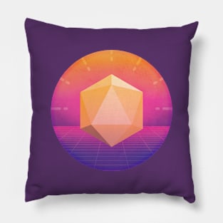 The Golden d20 Pillow