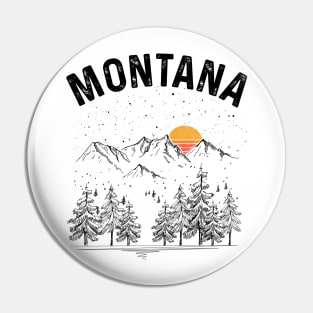 Montana State Vintage Retro Pin
