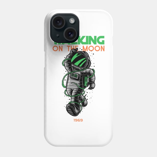 Walking On The Moon Phone Case by vukojev-alex