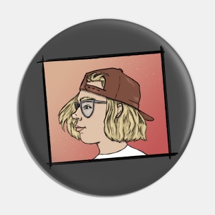 Skate Girl Pin