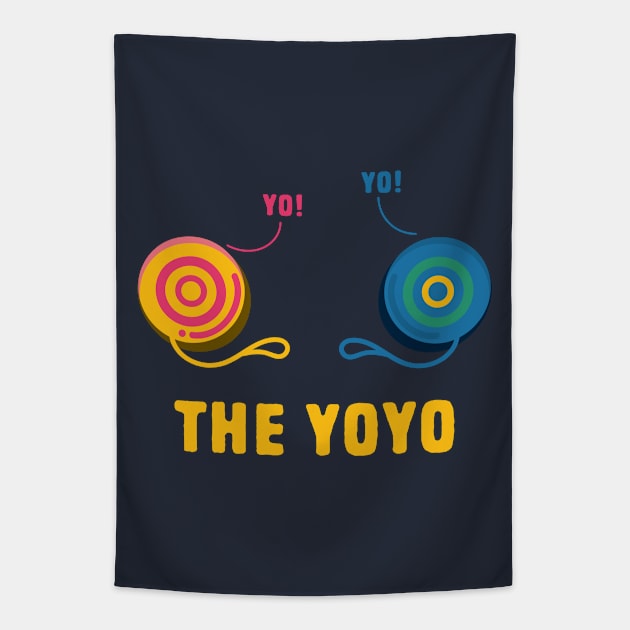 Funny Yoyo Puns Tapestry by Shirts That Bangs