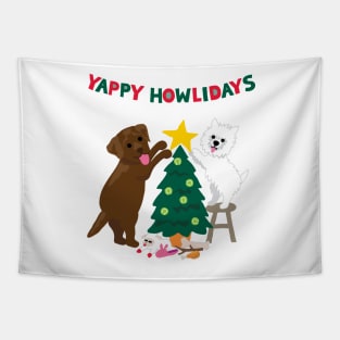 Yappy Howlidays Tapestry