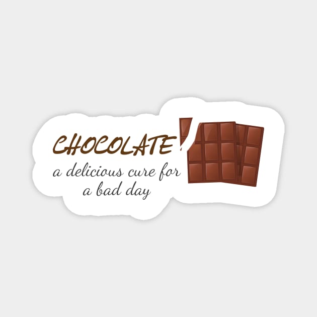 Chocolate Lover - T-Shirt V2 Magnet by Aachraoui