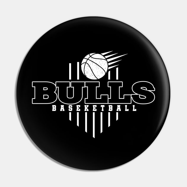 Vintage Pattern Bulls Sports Proud Name Classic Pin by Irwin Bradtke